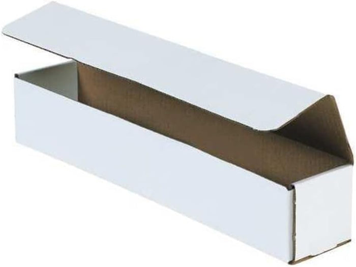 Box USA BM1844 Corrugated Mailers, 18" x 4" x 4" White (Pack of 50)
