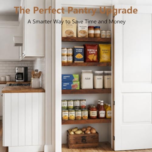 Wire Shelf Covers for Pantry, Premium Engineered Wood Shelf Covers for Wire S...
