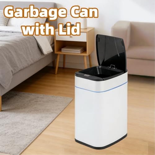 Smart Trash Can, Sensor Opening and Closing (1, Square Gold)