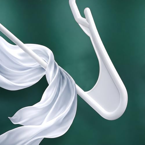 Utopia Home Plastic Hangers 200 Pack – Space Saving Clothes Hanger White
