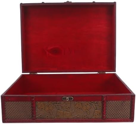 Cabilock Memory Box Wooden Desktop Storage Boxes Wood Treasure Box for Books ...