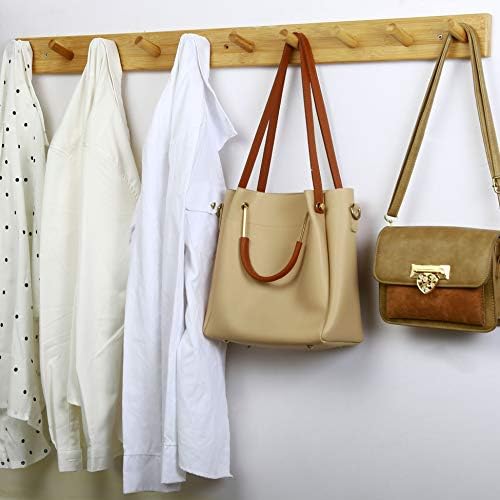 WEBI Coat Rack Wall Mounted,10 Hooks,38" Long Coat Hanger Wall Mount,Peg...