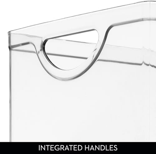 iDesign Pantry Storage Bins with Handles, Set of 2, Clear