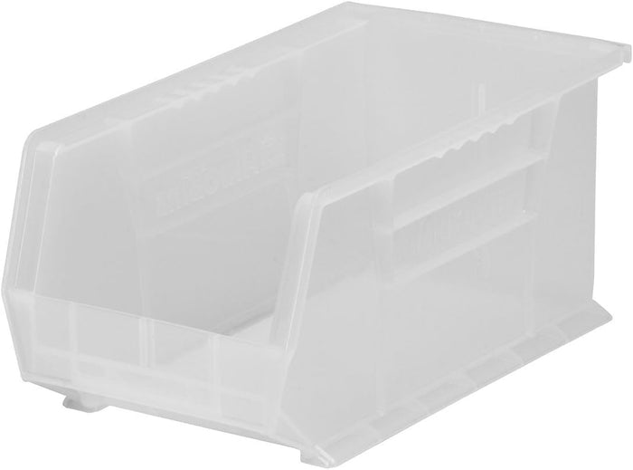 Akro-Mils 30239 AkroBins Plastic Storage Bins, 11"x8"x7", Clear, 6-Pack