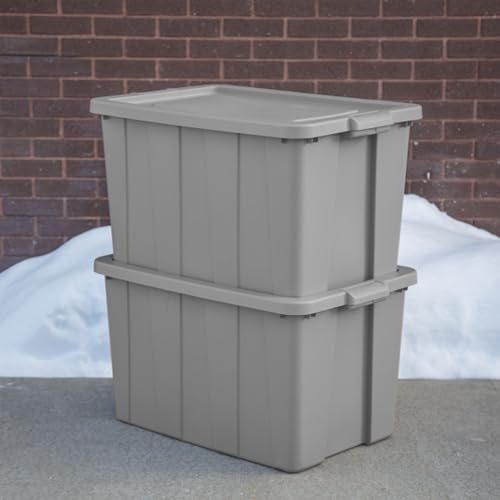 Sterilite Latching Tuff1 Tote Containers w/Lids, 30 Gallon, 8-Pack