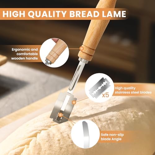 Kikcoin 9" & 10" & 10" Banneton Bread Proofing Basket ...