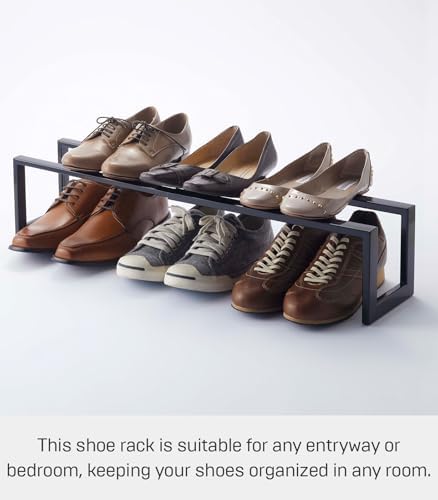 YAMAZAKI Home Line Expanding Shoe Rack, Metal, Adjustable - Single, 6" -...