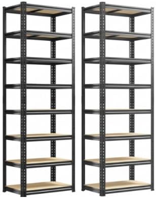 8 Tier Storage Shelves,Shelving Unit Load 352 LBS Per Shelf, Adjustable and D...
