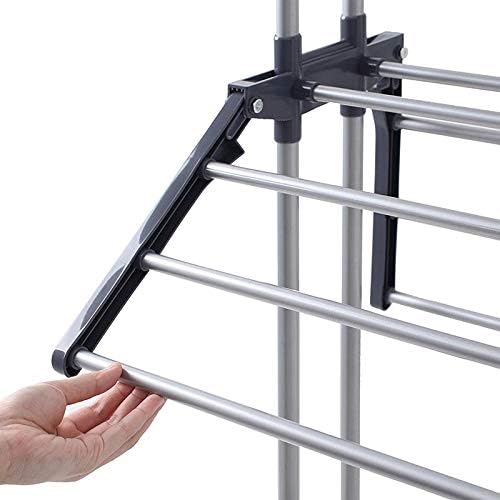 Foldable, Rolling, Stainless Steel Rods & Compact Storage Laundry Clothes...