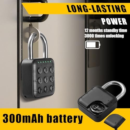 DELSWIN Combination Lock for Locker - 6-Digit Combo Lock Waterproof Smart Pad...