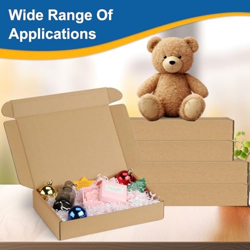 Famagic 13x10x2 Shipping Boxes Medium for Small Business, 30 Pack Brown Box