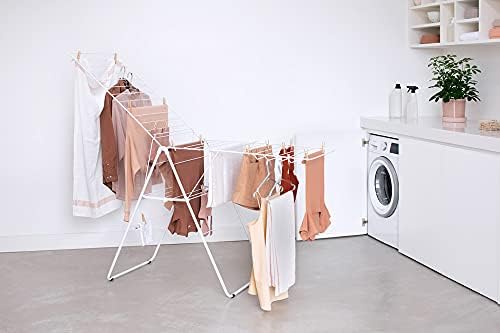 Brabantia HangOn Clothes Drying Rack | 82ft (25m) | White | Large Indoor Clot...