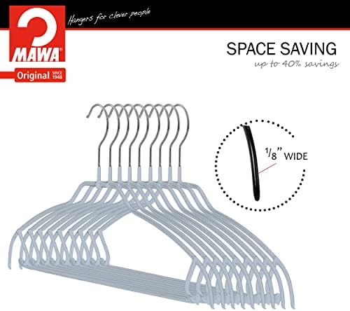 Mawa by Reston Lloyd Silhouette Ultra-Thin Series, Non-Slip Space Saving Shir...