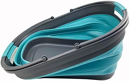 SAMMART 38L (10 Gallons) Collapsible Plastic Laundry Basket - Foldable Storag...