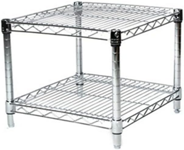 Shelving Inc. 18" d x 18" w Chrome Wire Shelving with 2 Tier Shelves