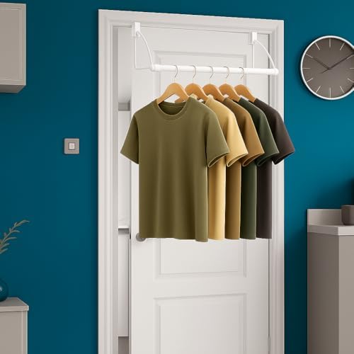 HOLDN’ STORAGE Over The Door Hanger - Door Rack Hangers for Clothes - Space S...
