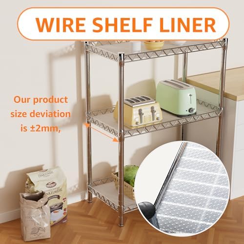 PABUSIOR Shelf Liner for 12 inch Wire Shelves: 11.5" W x 290" L Thi...