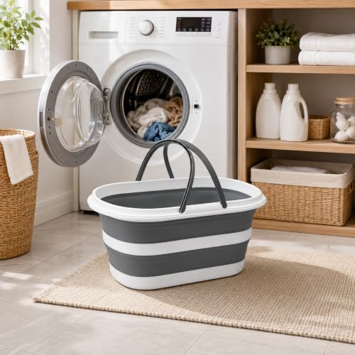 Goderewild 35L Collapsible Laundry Basket, Foldable Mop Bucket