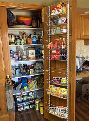 Home-Complete Pantry Over The Door Spice and Jar Rack Organizer - Great Stora...