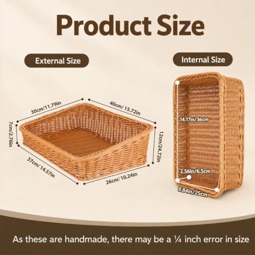 2pcs Trapezoid Shelf Baskets for Storage Space Stackable Organizers Baskets