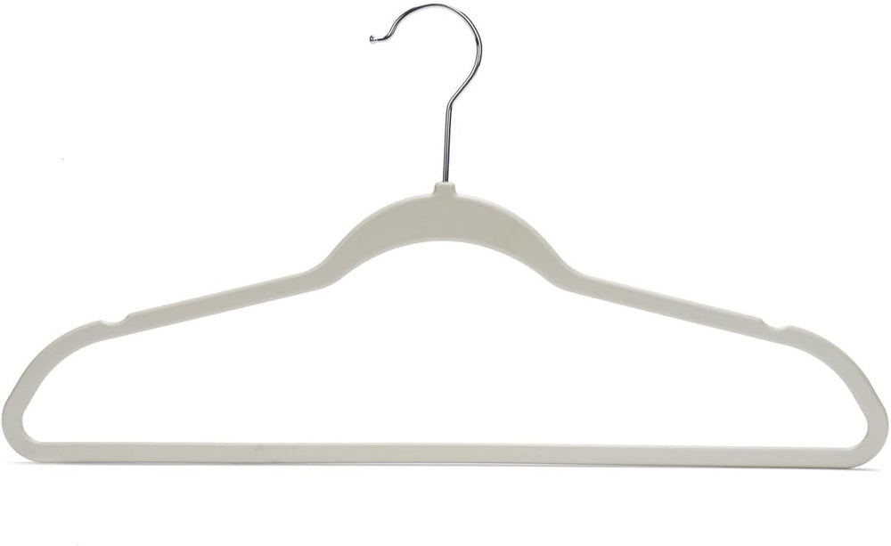 Quality Hangers Multi Pack Slim Plastic Hangers for Clothes - Sturdy Non-Velv...
