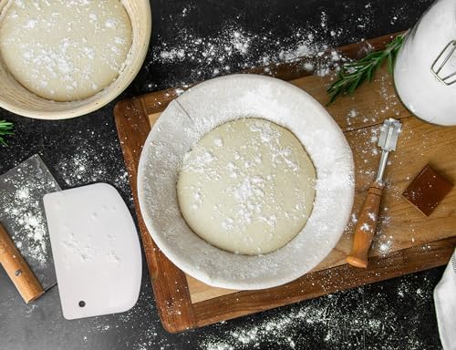 Kook Banneton Bread Proofing Set, Artisan Sourdough Bread Making Kit, 9 Inch ...