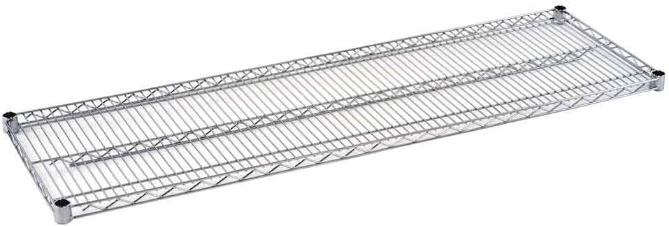 Sandusky WS601874-C Chrome Steel Heavy Duty Adjustable Wire Shelving, 2400 lb...