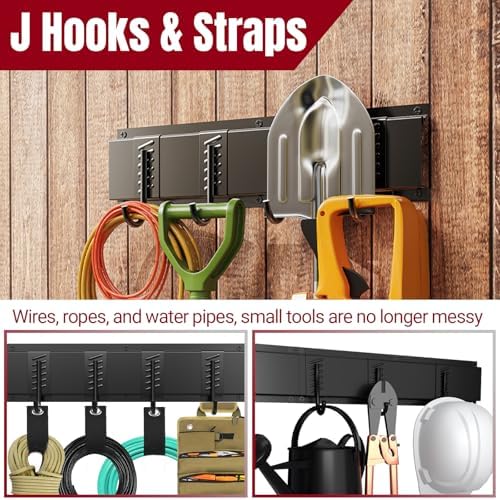 99" Garage Tool Organizer Wall Mount, 28 Pack Heavy Duty Wall Mount Gara...