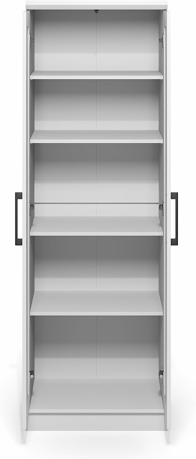 Furinno Robin Storage Cabinet, 5-Tier Pantry Cabinet with Adjustable Shelves,...