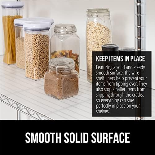 GORILLA GRIP ShelfGuard Wire Shelf Liner, Set of 5, 14x30 Clear