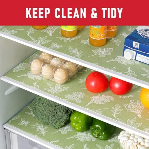 Cooyes Drawer & Shelf Liner for Kitchen Cabinets, Breathable Cloth Materi...
