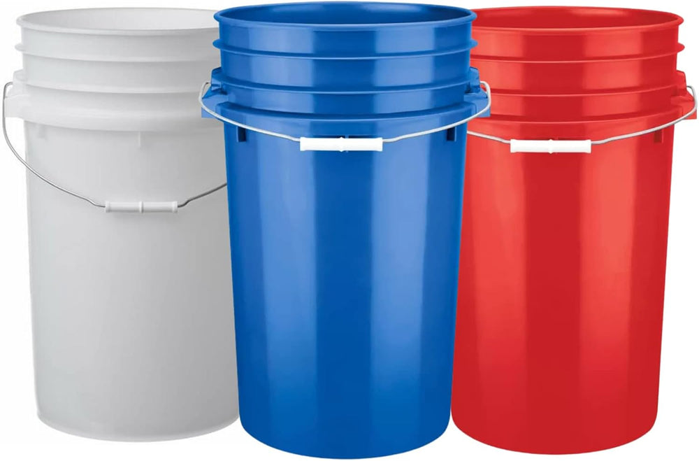 House Naturals 7 Gallon Food Grade Plastic Bucket with Airtight Screw on lid ...