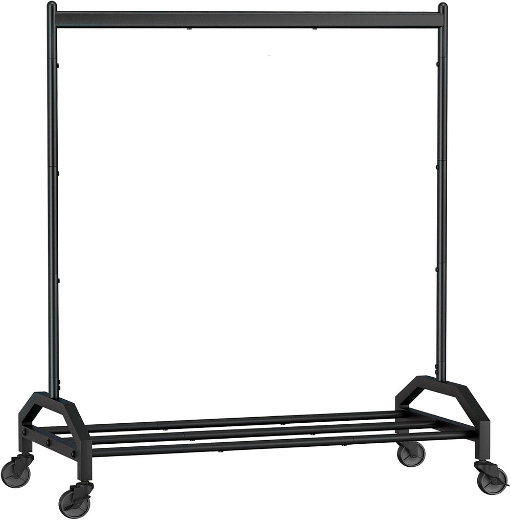 Wiracks Clothes Rack Clothing Rack with Wheels Rolling Clothing Rack for Hang...