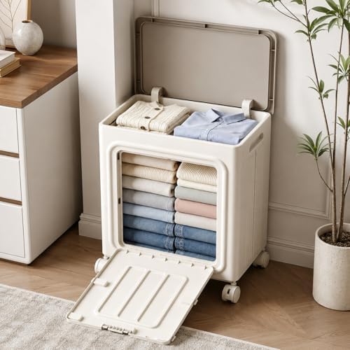 UFORU Rolling Laundry Hamper, Large Capacity with Lid & Wheels for Laundry