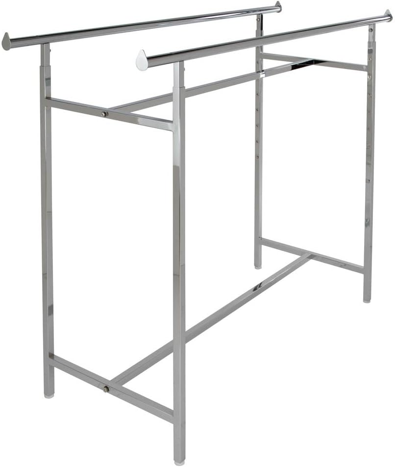 Adjustable Double Bar Clothing Rack