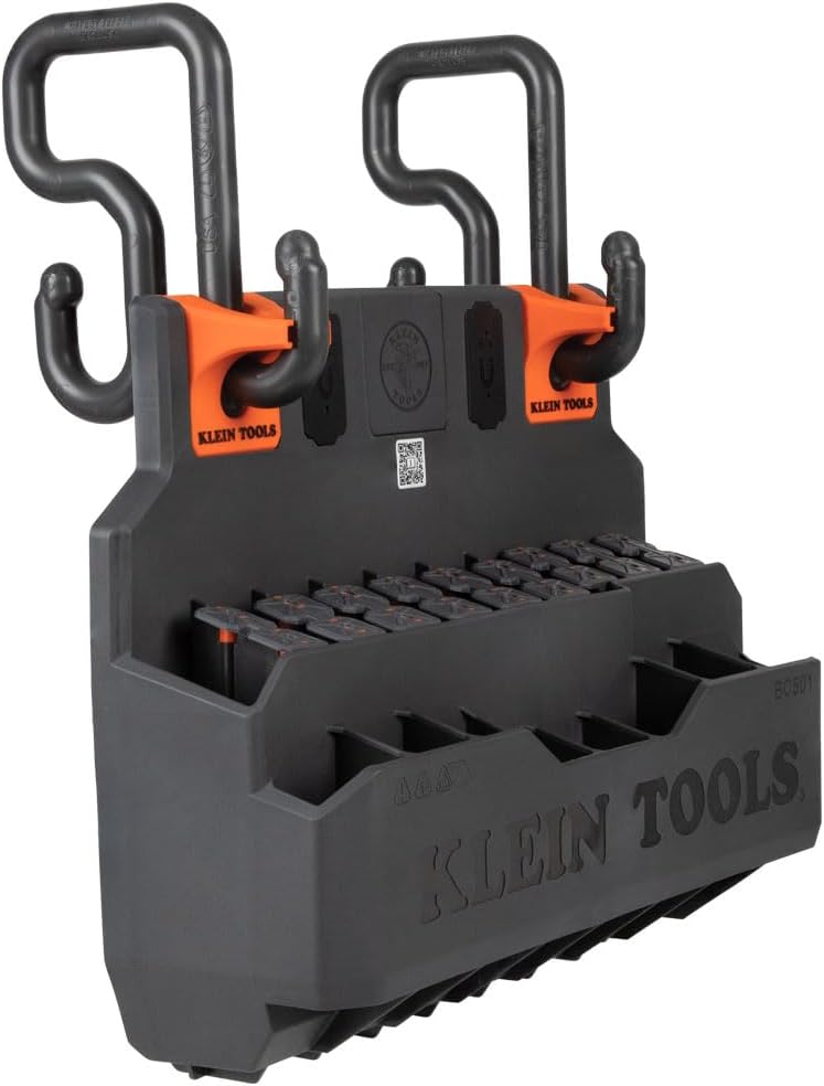 Klein Tools BC501S S-Hook Hard Tool Storage Module, 18 Compartments