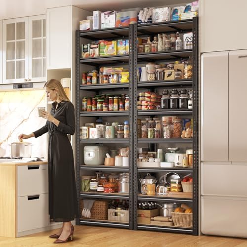 8 Tier Storage Shelves,Shelving Unit Load 352 LBS Per Shelf, Adjustable and D...