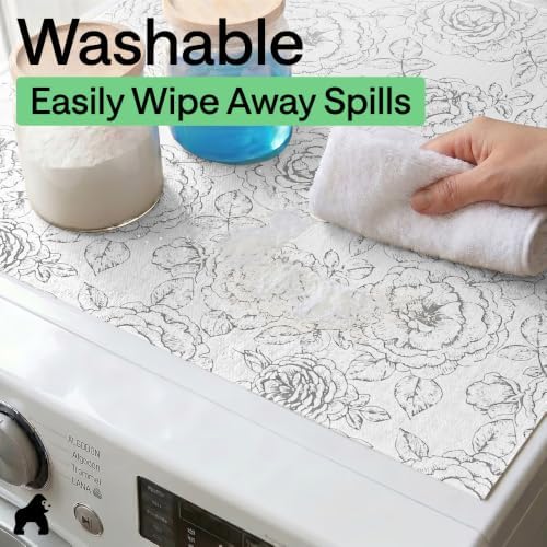 GORILLA GRIP Shelf Liner, Kitchen Drawer Protector, 12x240 Floral Gray