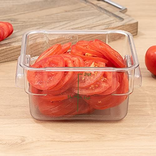Restaurantware Met Lux 2 Quart Brine Buckets 10 Square Marinating Containers ...