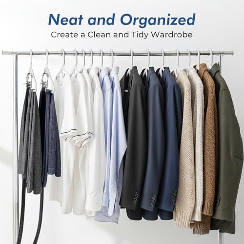 HOUSE DAY Heavy Duty Plastic Hangers 24 Pack - Thick White Clothes Hangers
