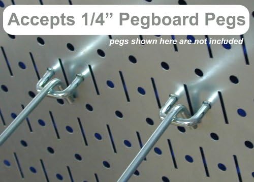 Wall Control Pegboard Organizer 4 ft. Metal Pegboard Standard Tool Storage Ki...