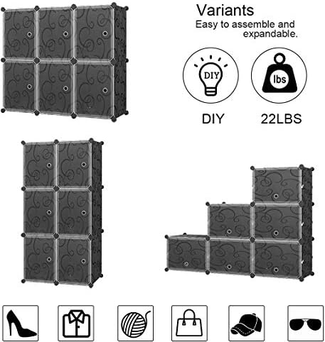 KOUSI Portable Shoe Rack Organizer 48 Pair Tower Shelf Storage Cabinet Stand ...