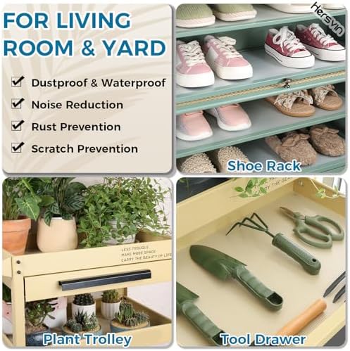 Hersvin Shelf Liners 20 in x 20 ft EVA Drawer Mats, Non-Adhesive Cupboard Pro...
