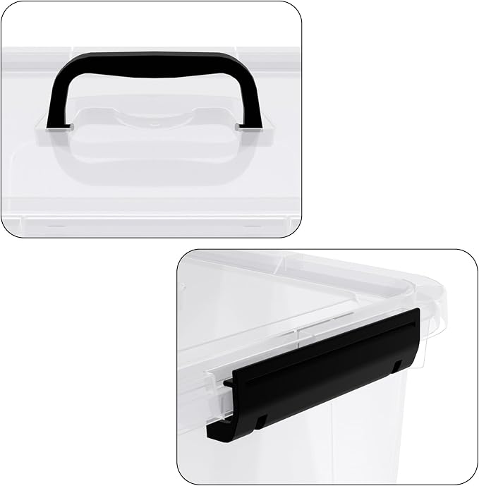 10.5 L Clear Latch Storage Bin
