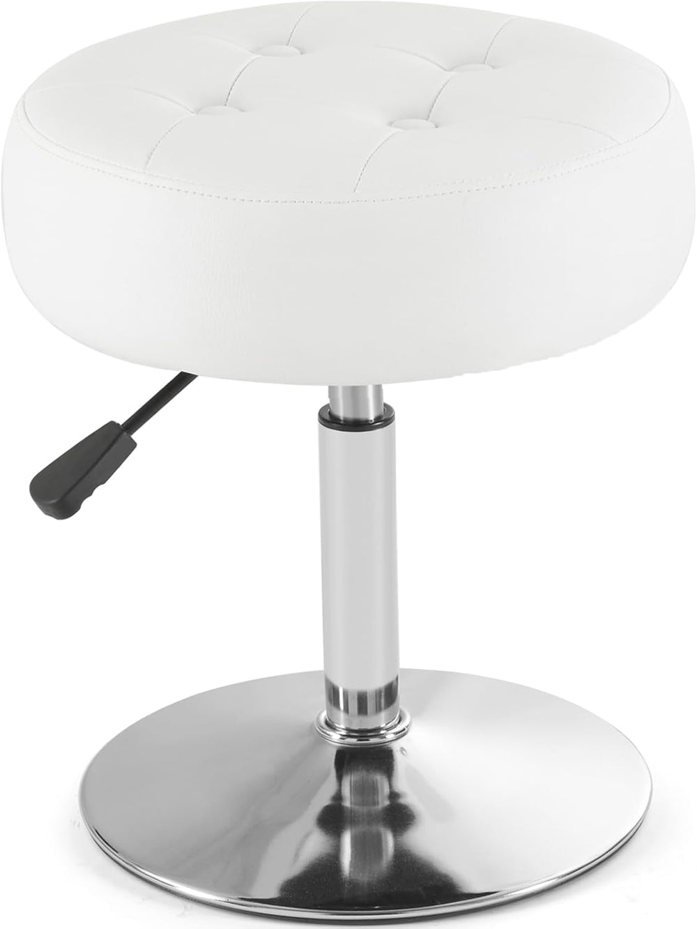 Gitrah White Vanity Stool Chair Swivel Adjustable Comfortable Makeup Stool