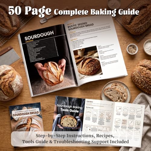 Sourdough Starter Kit with Dutch Oven - Complete Bread Baking Supplies Kit