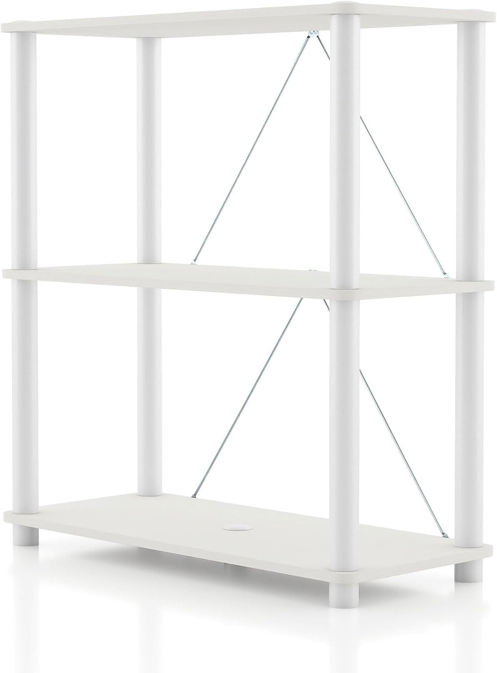 Homes: Inside + Out Apexa Modern 3-Tier Wide Shelving Units, Collectibles Dis...