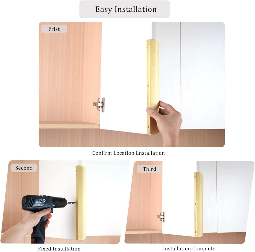 Satanga Edge Finger Tab Pulls for cabinets Kitchen Concealed Drawer Pull Alum...