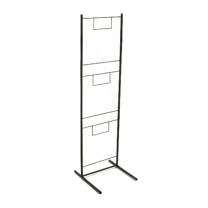 G.E.T. 11 3/4" Gray Heavy Duty Iron Breeze Baskets Metal Floor Stand