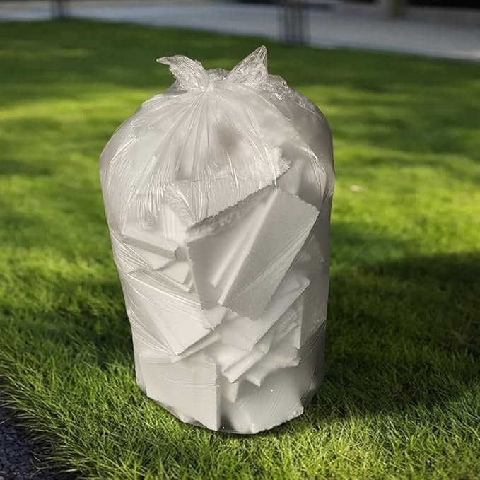 TYPLASTICS 20-30 Gallon Clear Trash Bags 30" x 37" Can Liners Case ...